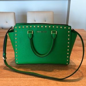 Michael Kors Medium Selma Saffiano Leather Purse